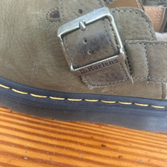 Dr Martins Slingback Suede Tan Clogs/ Mules US W9/M8 - Picture 10 of 12